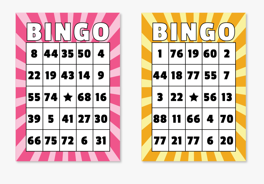 Casino Bingo Cards - Bingo Cards Png, Transparent Clipart