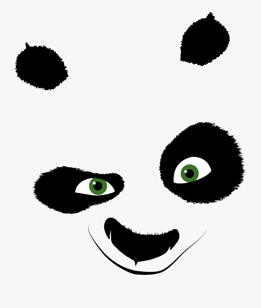 Kung Fu Panda Head, Transparent Clipart