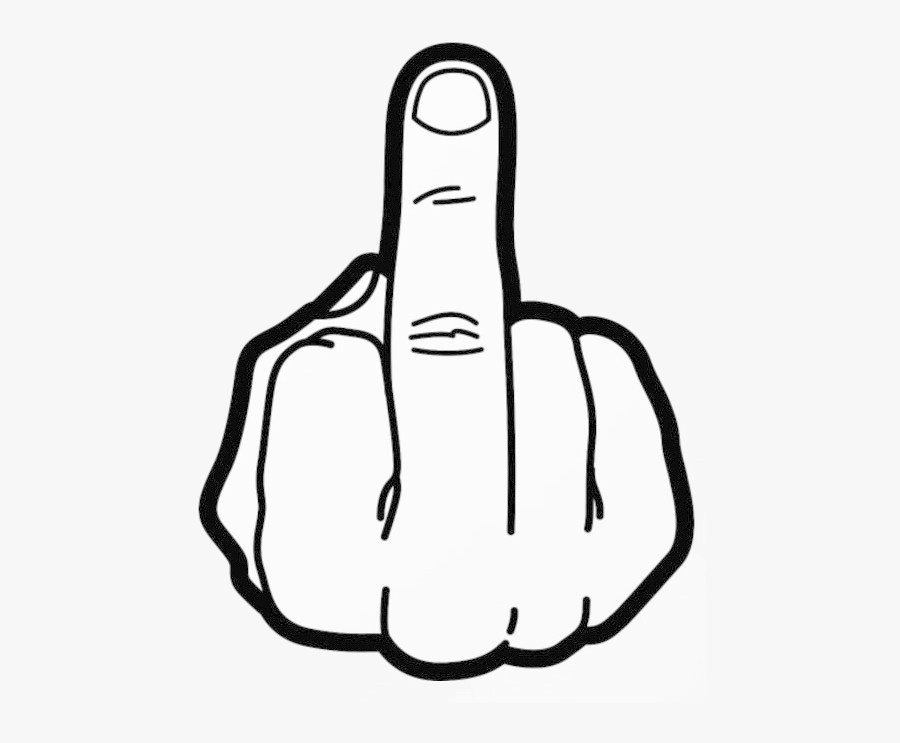 Middle Finger Pictures Of Fingers Free Best Transparent - Fuck You Logo Clipart, Transparent Clipart