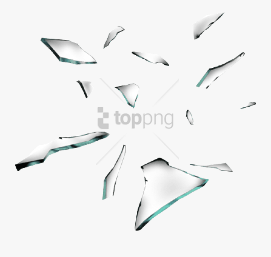 Shattered Glass Transparent Png - Broken Glass Pieces Png, Transparent Clipart