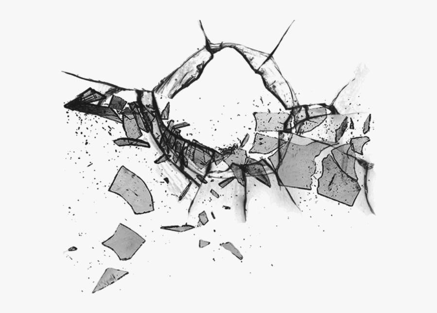 #glass #black #shatter #broken #shattered #hole - Shatter Png, Transparent Clipart