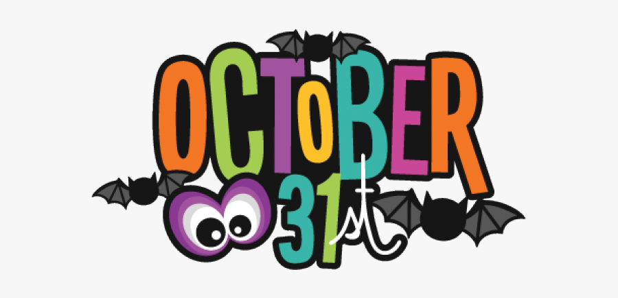 Cute October Cliparts - Halloween October 31st Clipart, Transparent Clipart