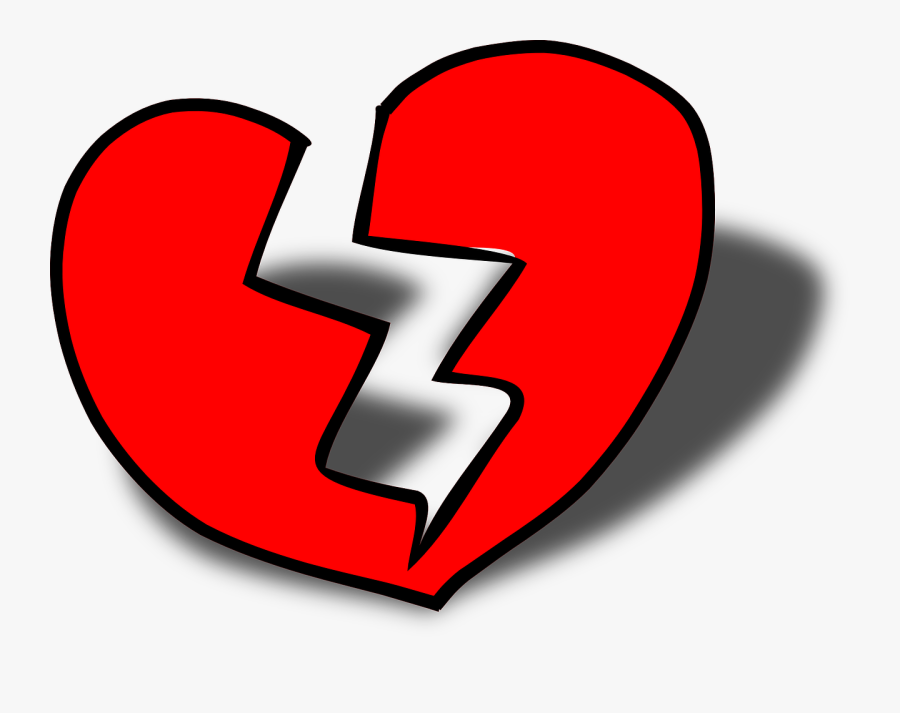 Love Pain Clipart - Broken Heart Clipart, Transparent Clipart