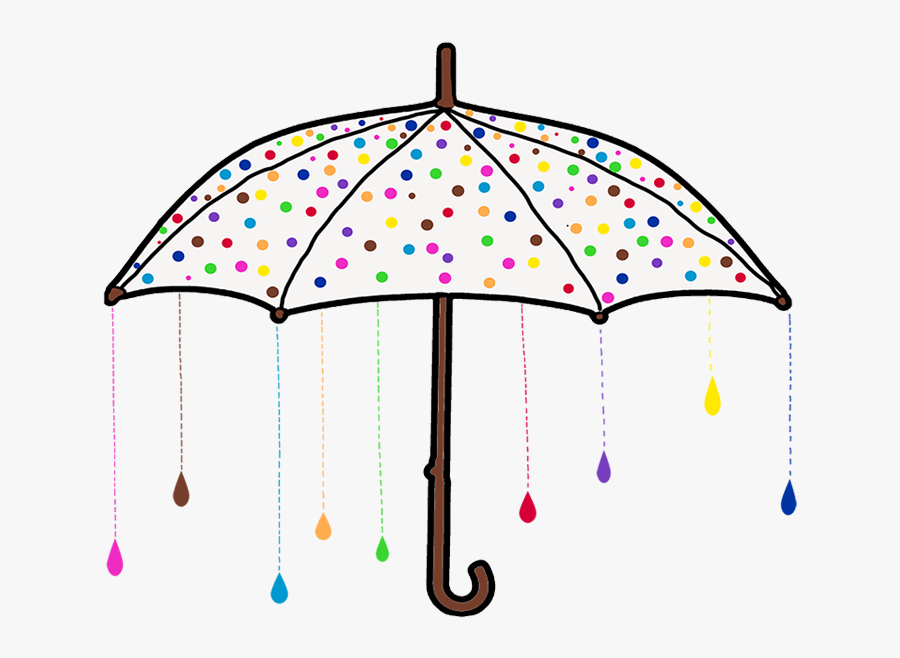 Transparent Raining Umbrella Clipart - Umbrella And Raining Png, Transparent Clipart