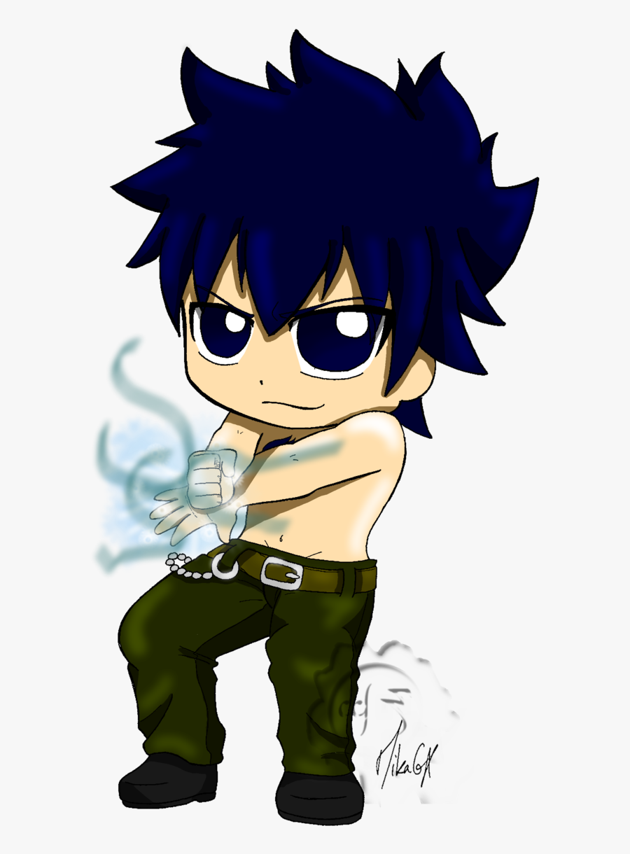 Transparent Fairy Tales Clipart - Fairy Tail Gray Fullbuster Chibi, Transparent Clipart