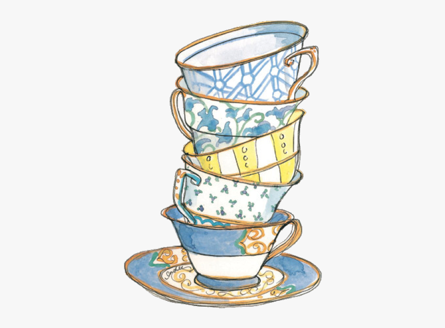 Teacups Freetoedit Sticker Coffee Cups - Teacups Png, Transparent Clipart