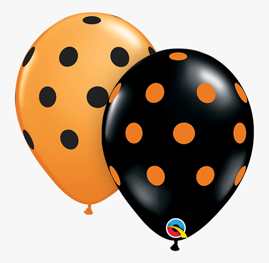25 Polka Dot - Halloween Balloons Clip Art, Transparent Clipart