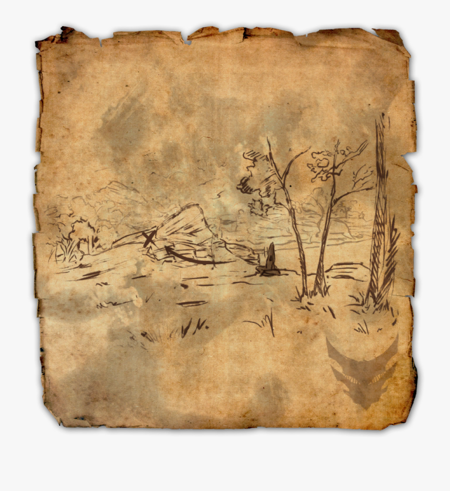 Clip Art Cyrodiil Treasure Map - Clockwork City Eso Treasure Map, Transparent Clipart