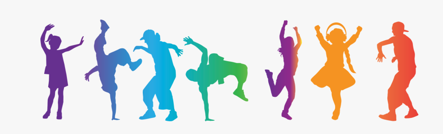 National School Lunch Week 2019 Colorful Dancers Graphic - ストリート ダンス シルエット フリー, Transparent Clipart
