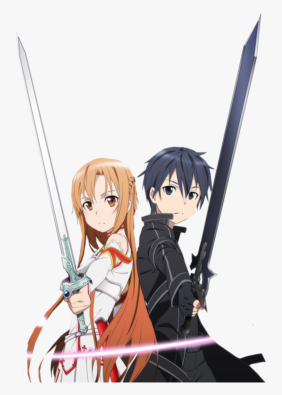 Download Sword Art Png Transparent Picture For Designing - Kirito And Asuna Png, Transparent Clipart