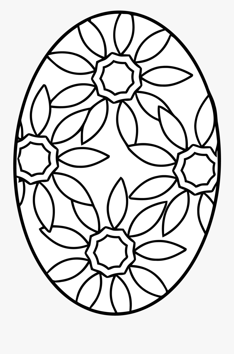 Easter Eggs Coloring Pages Egg Get Pages Easter Eggs - ตรา ร ร มุสลิม วิทยา ภูเก็ต, Transparent Clipart