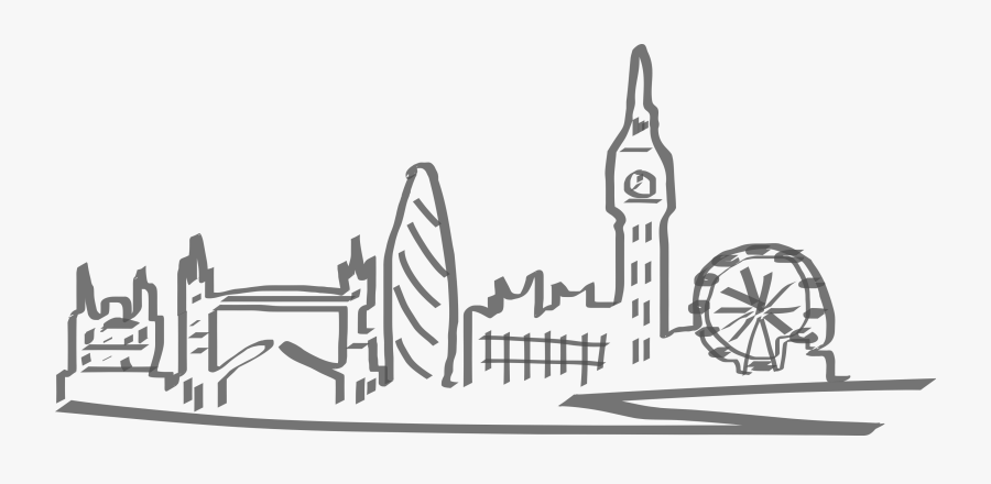 Digital Peo Freelance Webdesign In White London Skyline- - London Skyline Png Free, Transparent Clipart