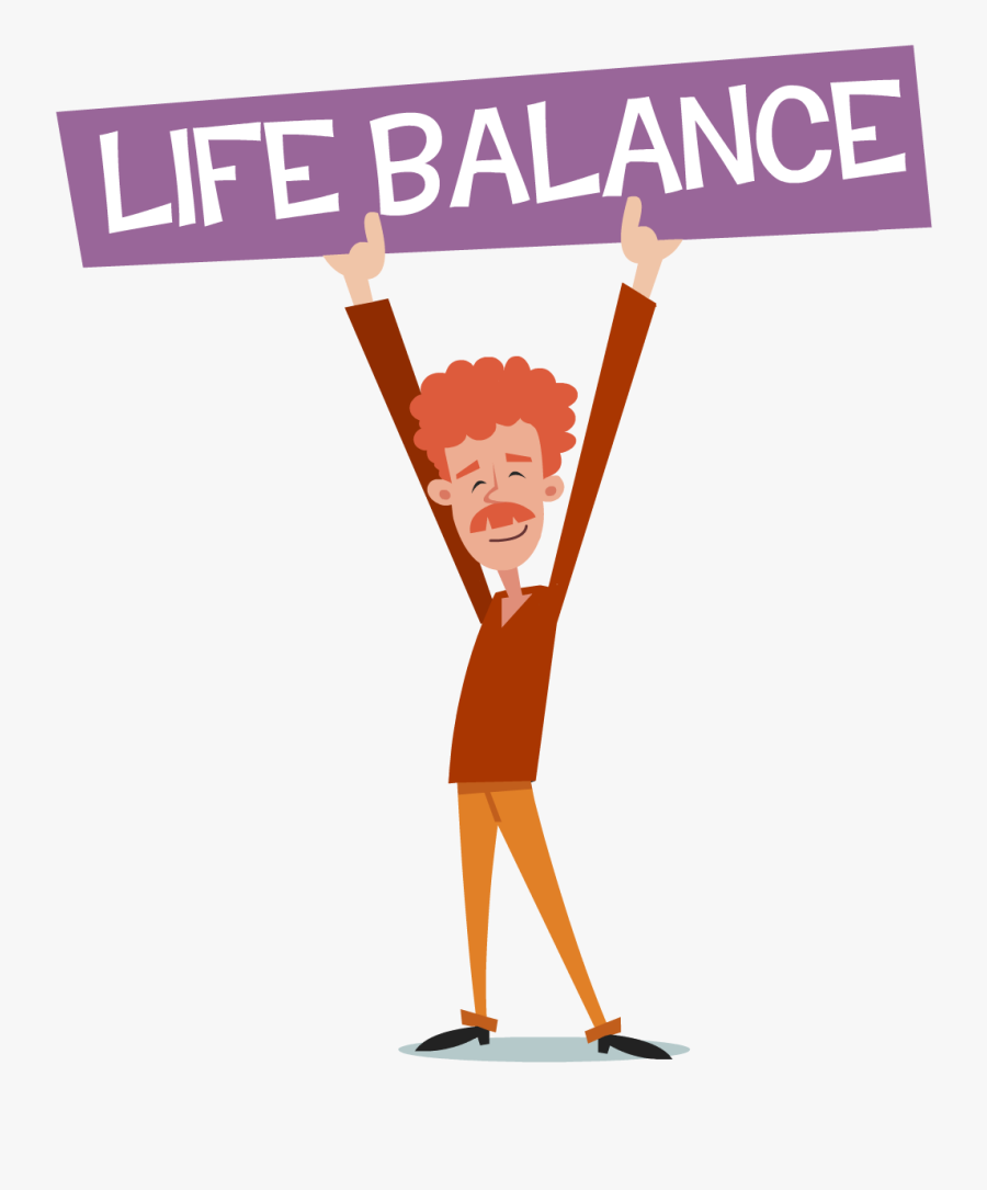 Life Balance - Cartoon, Transparent Clipart