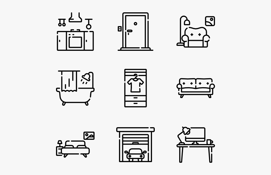 Icons Free Home And - School Icon Vector Png, Transparent Clipart