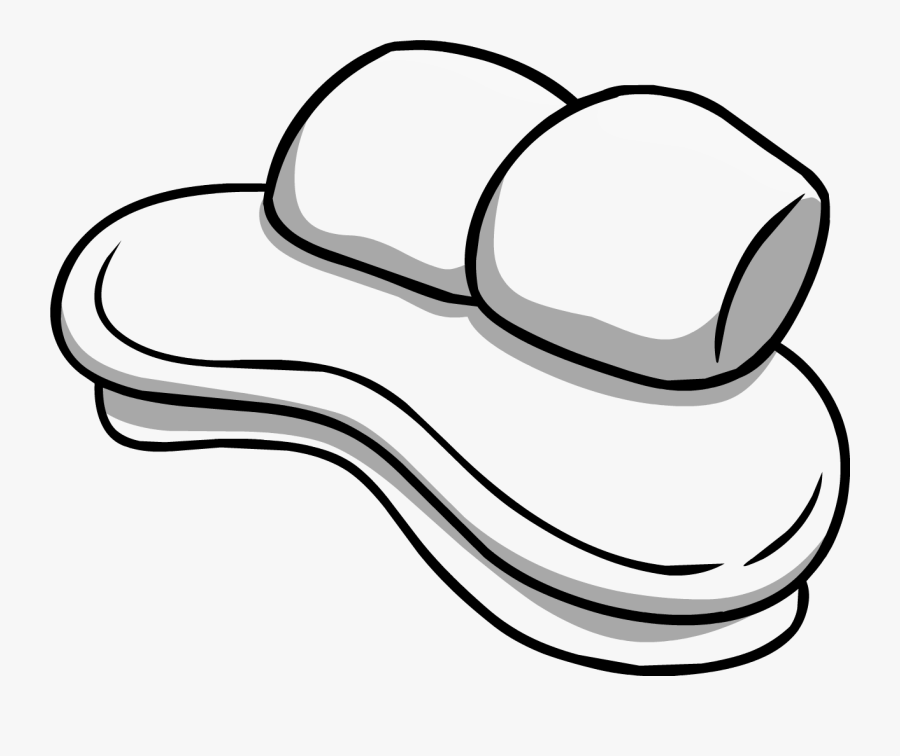 Custom Furniture Curved Couch - Club Penguin White Furniture, Transparent Clipart