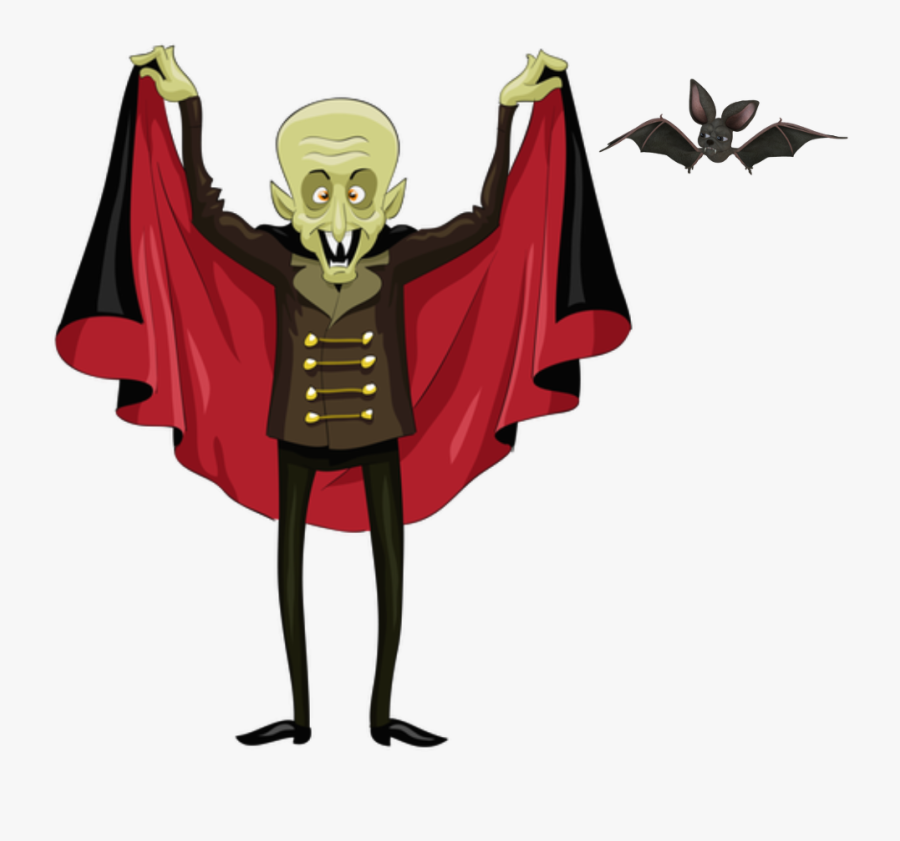 #vampire #silly #halloween #bat #humor #freetoedit - Vampire Clipart, Transparent Clipart