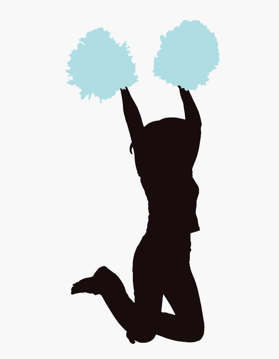 Cheerleader Light Blue Clipart Image - Illustration , Free Transparent ...