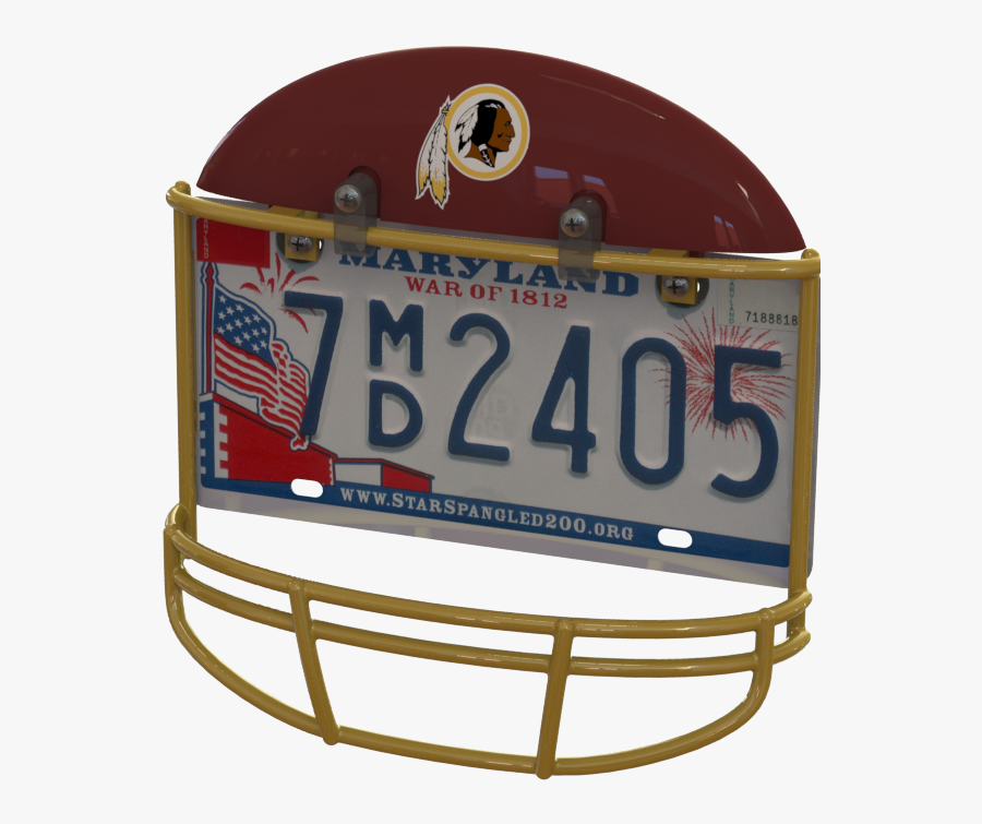 Redskins Helmet Png - Bears Helmet License Plate Frame, Transparent Clipart