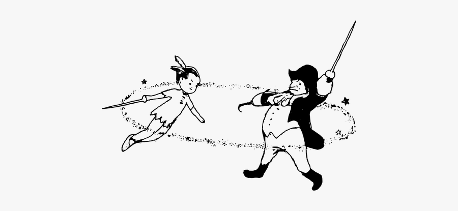 Peter Pan And Captain Hook - Captain Hook, Transparent Clipart