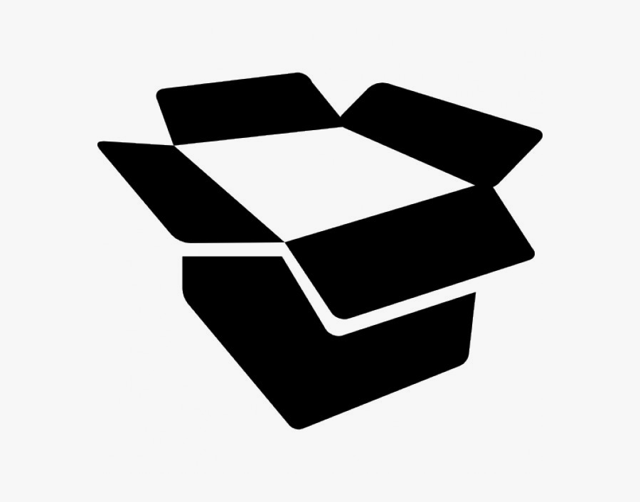 Box Icon Black Transparent, Transparent Clipart