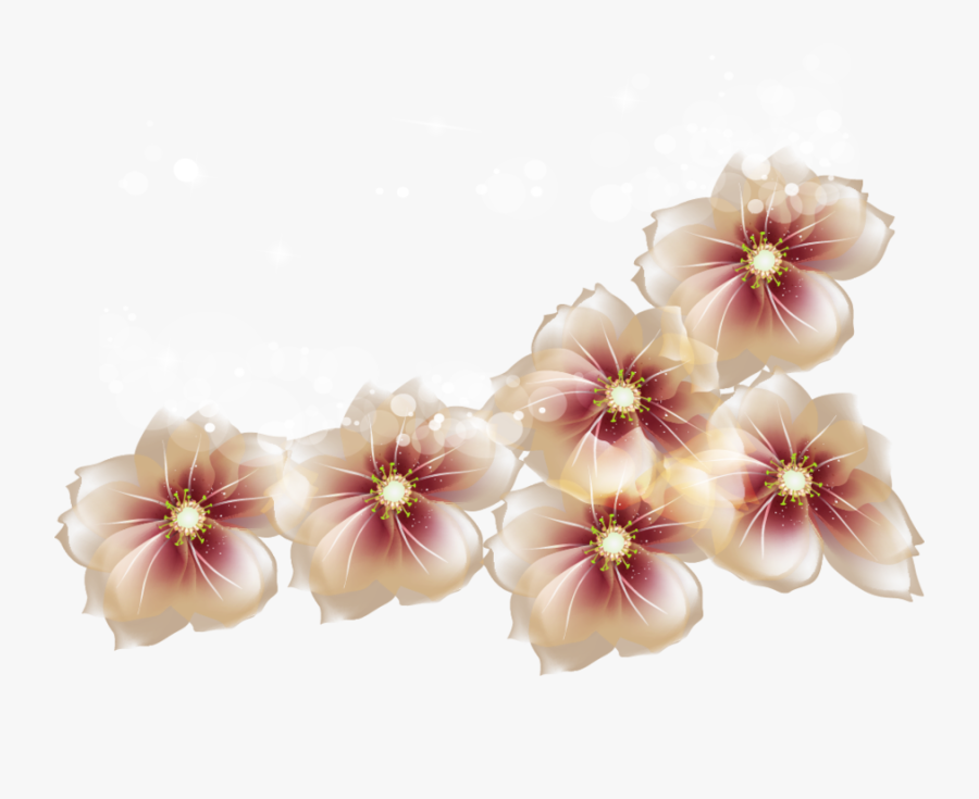 Can Use For Book Cover, Brown And Cream Floral Clipart - Transparent Image Flowers, Transparent Clipart