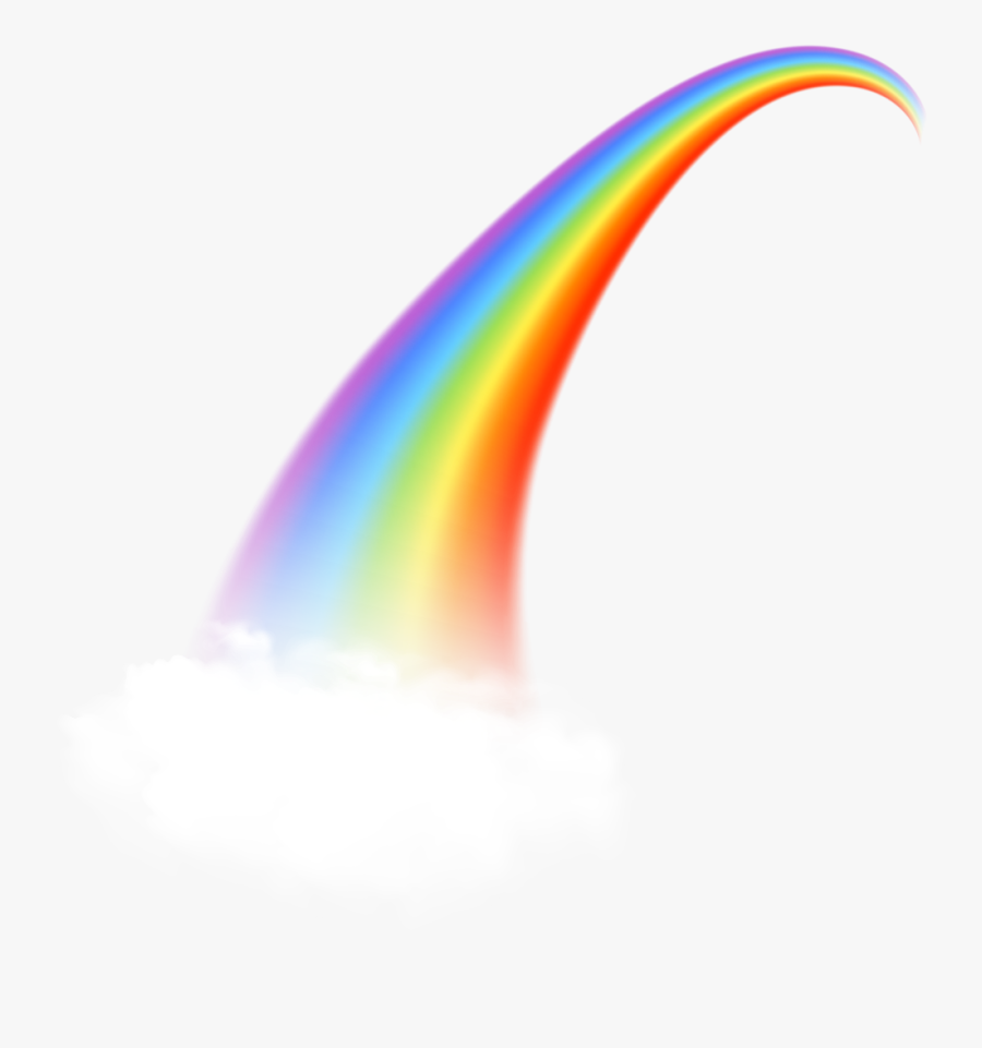 #ftestickers #clipart #cloud #rainbow - Rainbow, Transparent Clipart