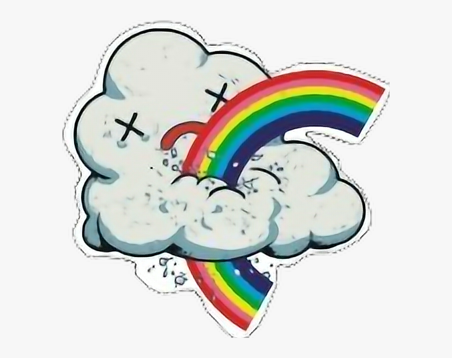 #cloud #rainbow #minecraft - Sticker, Transparent Clipart