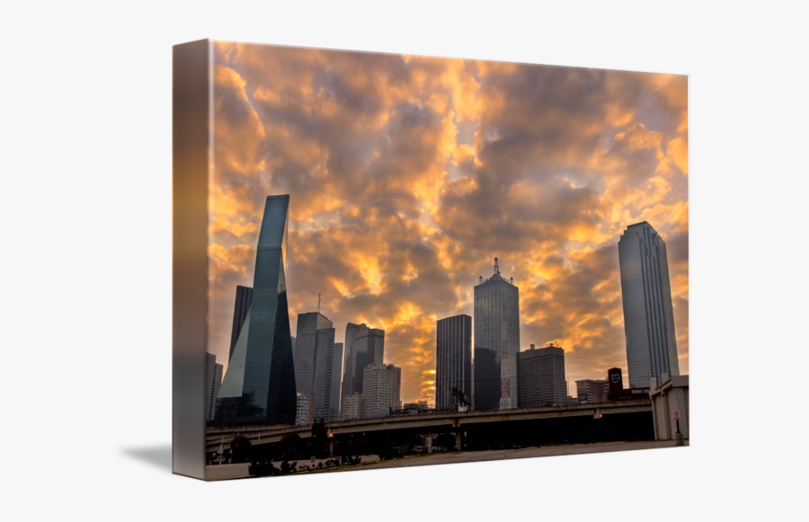 Clip Art Dallas Cityscape - Skyline, Transparent Clipart