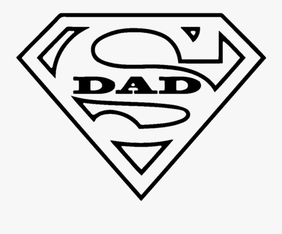 Superdad Superman Logo Colouring Pages Free Transparent Clipart Clipartkey