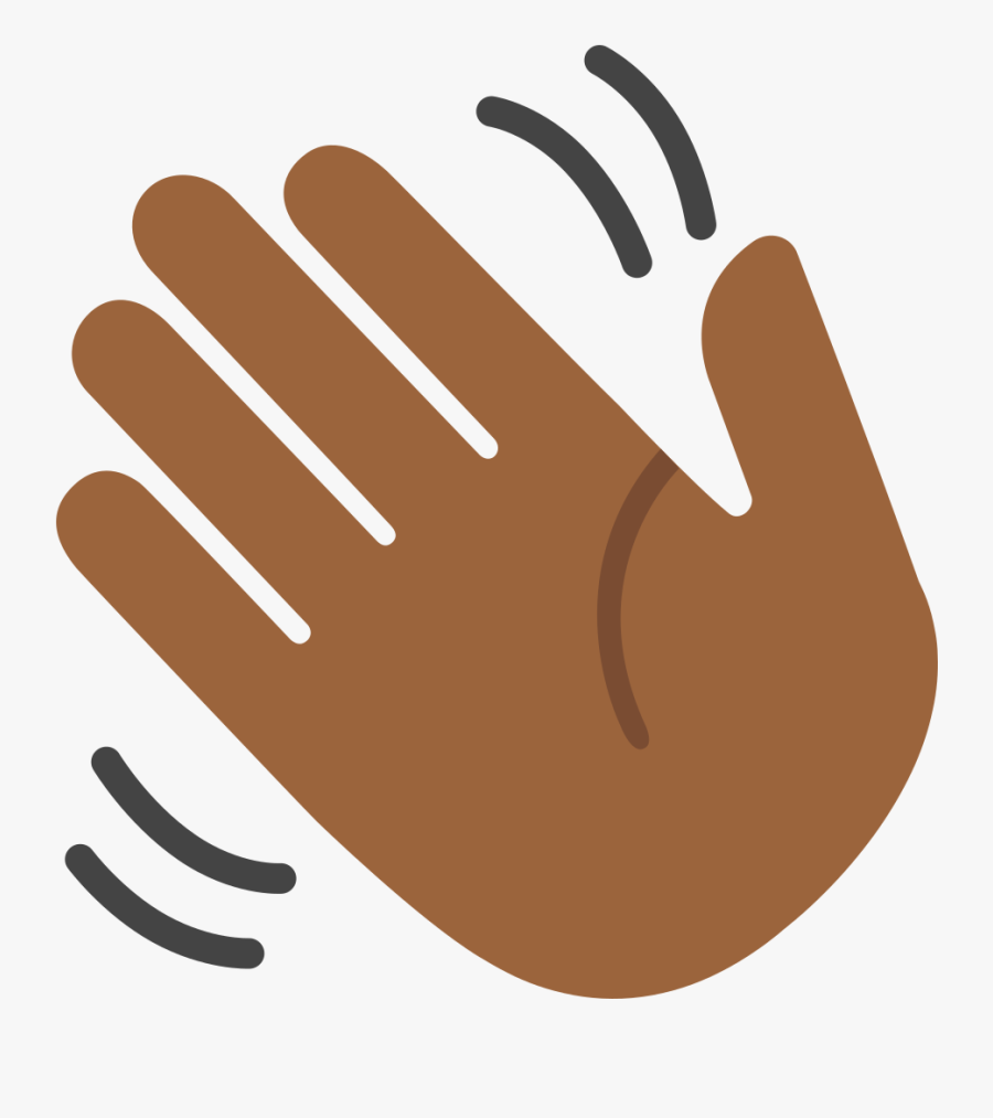 Transparent Waving Hand Emoji Png - Mão Acenando Png, Transparent Clipart