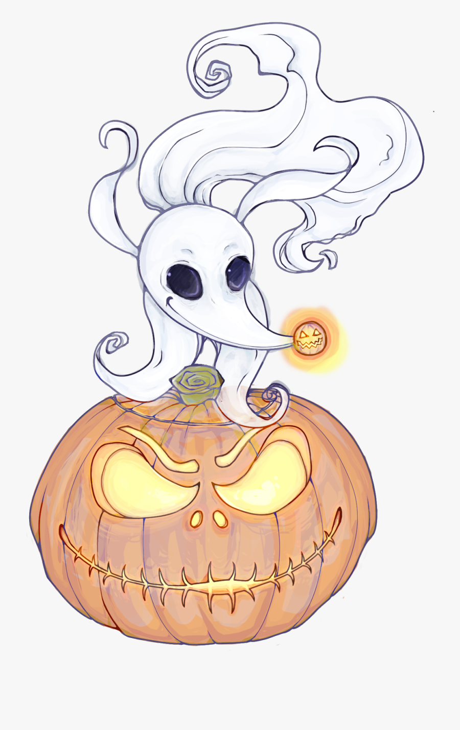 Nightmare Before Christmas Zero Clipart, Transparent Clipart