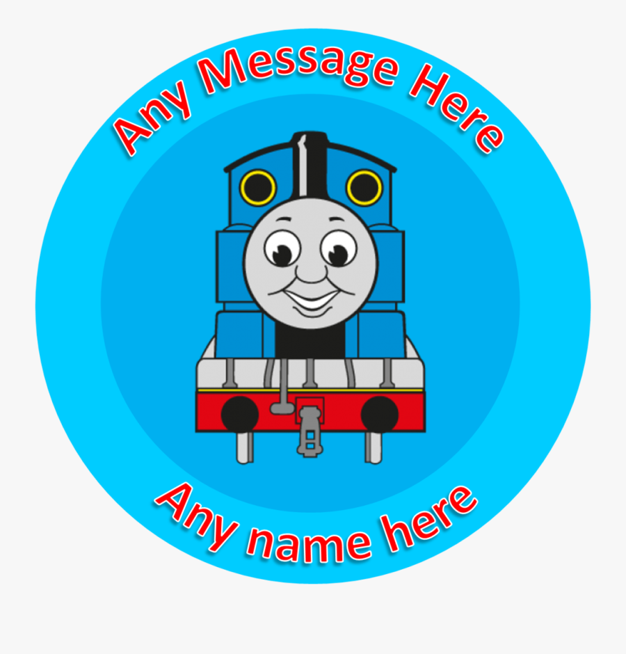 Thomas Tank Engine Cake Topper Edible Icing Or Wafer - Thomas The Train Svg, Transparent Clipart