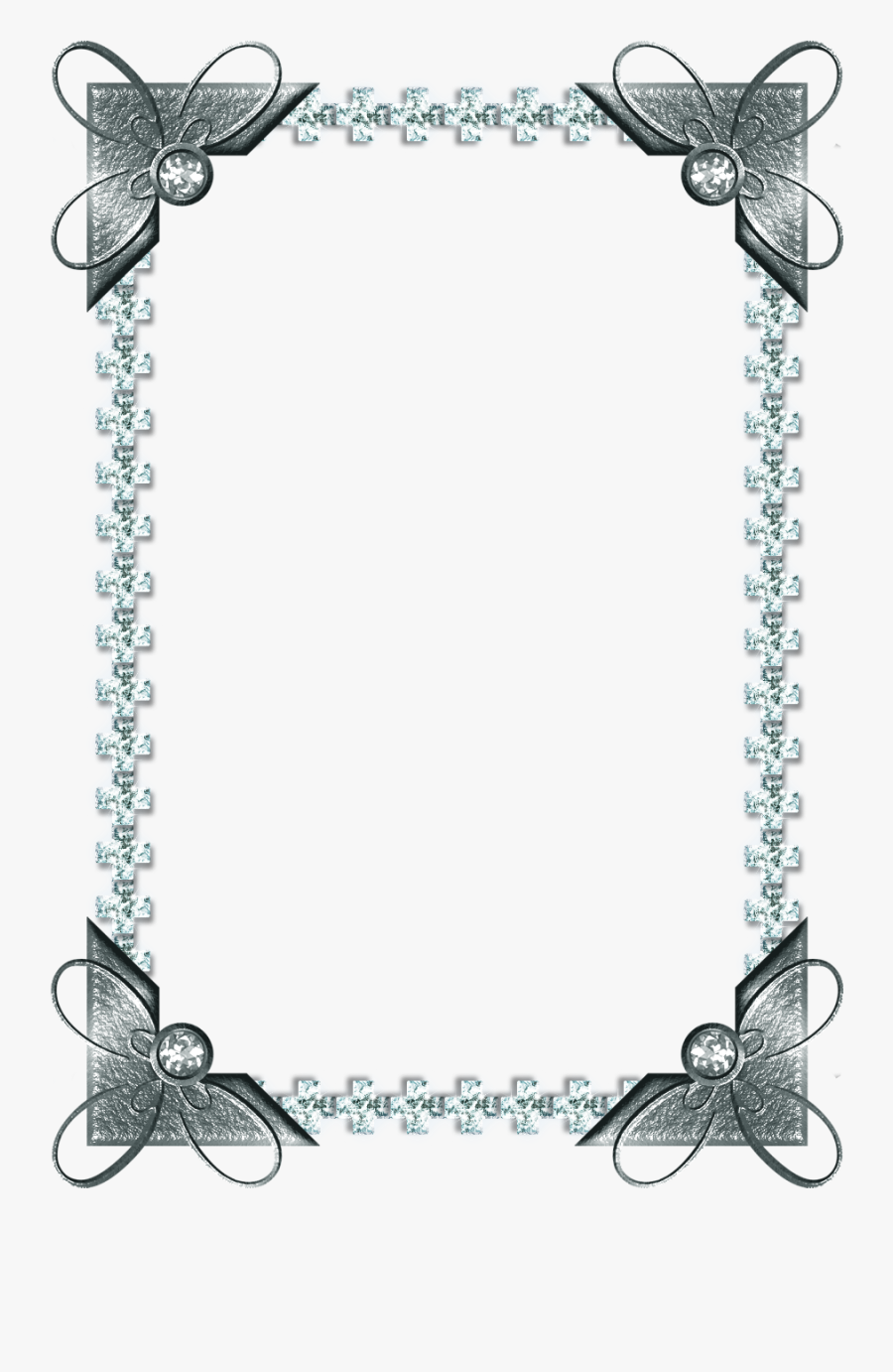 #mq #silver #frame #frames #border #borders - Pearl Frames Png, Transparent Clipart