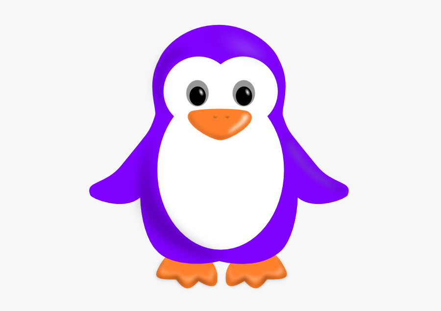 Purple Clip Art At - Cute Penguin Clipart, Transparent Clipart