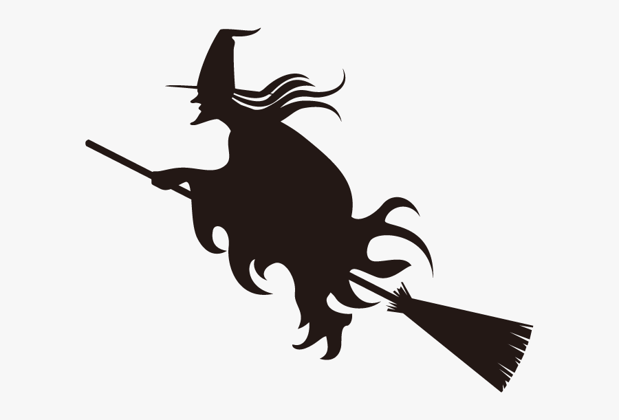Witch"s Broom Witch"s Broom Halloween - Halloween Silhouettes, Transparent Clipart