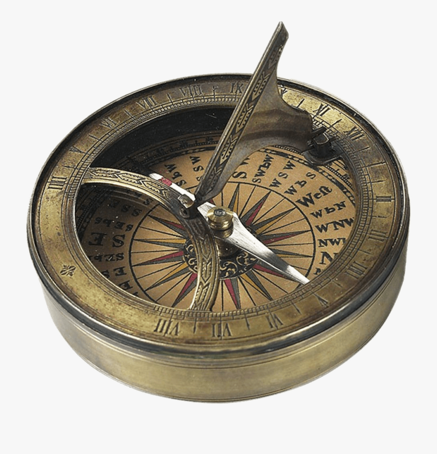 Sun Dial And Compass - Sundial Compass, Transparent Clipart