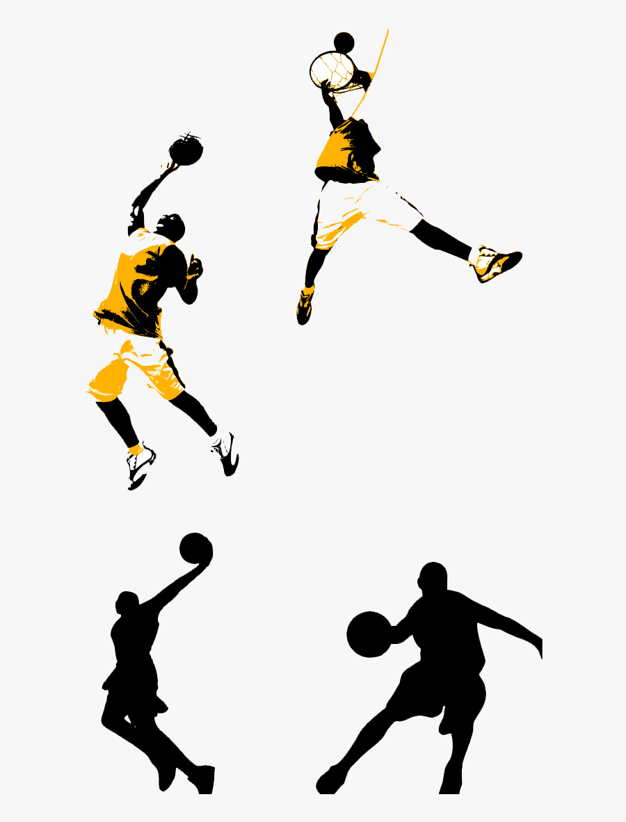Basketball Court Slam Dunk Clip Art - Basketball Clipart Dunking, Transparent Clipart