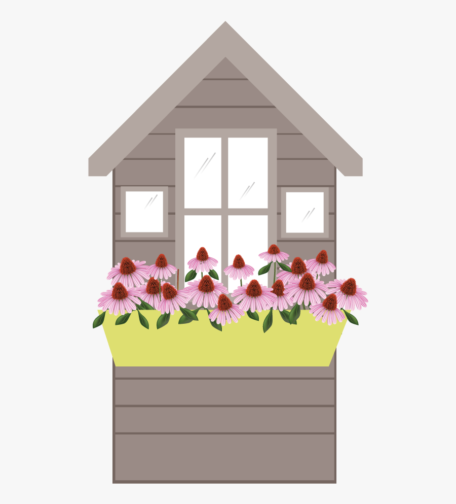 Potted Plants Clipart Planter Box - Window Flower Box Clipart, Transparent Clipart