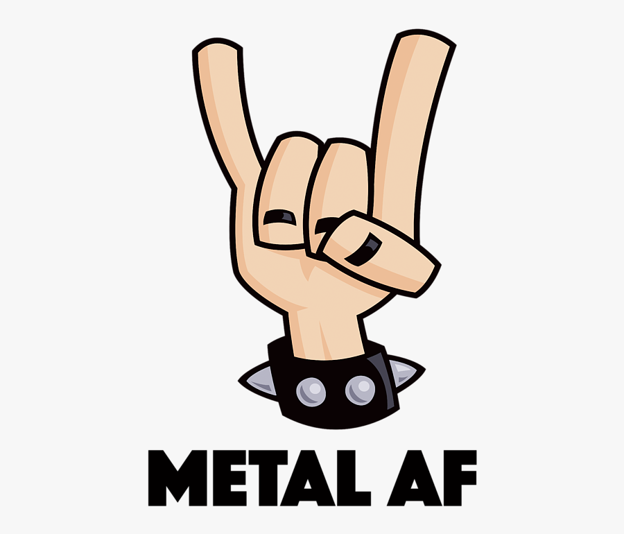 Heavy Metal Sign Hand, Transparent Clipart