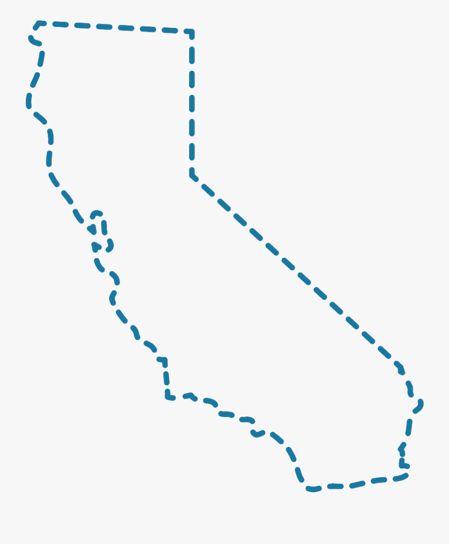 California Outline - Map, Transparent Clipart