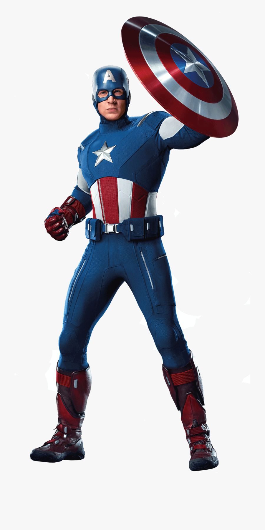 Captain America Team Png - Captain America Avengers 2012, Transparent Clipart