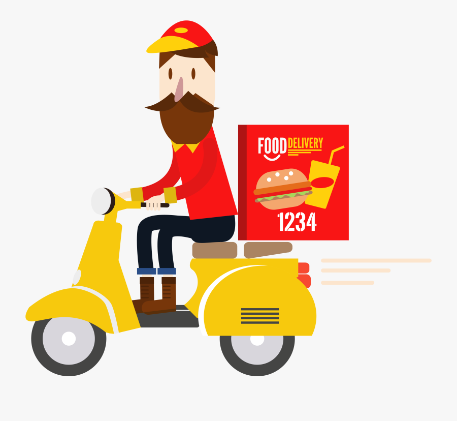 Food Delivery Cartoon , Free Transparent Clipart - ClipartKey