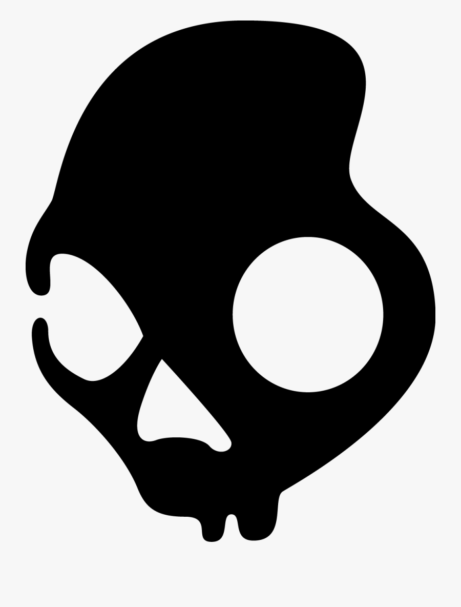 Logo With A Black Skull Png Download Skull - Skull Candy Logo Png, Transparent Clipart