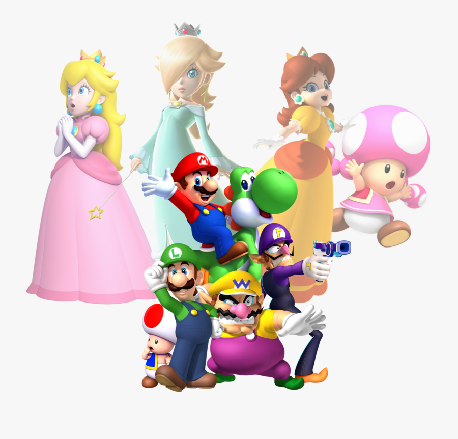 Super Mario Characters 2013 By Legend Tony980 - Mario Luigi Rosalina Bowser Toad, Transparent Clipart