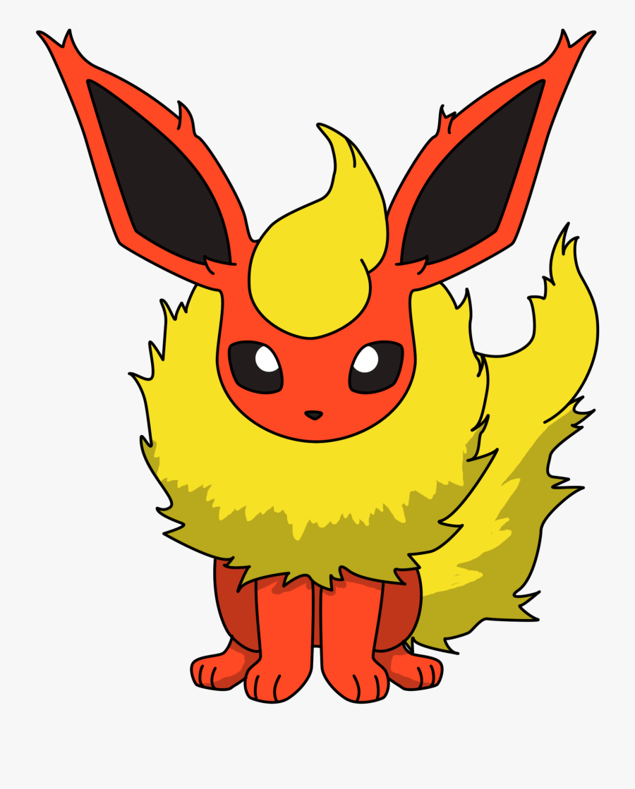 Pin By Erica Langley On Quilts - Pokemon Drawing Flareon, Transparent Clipart