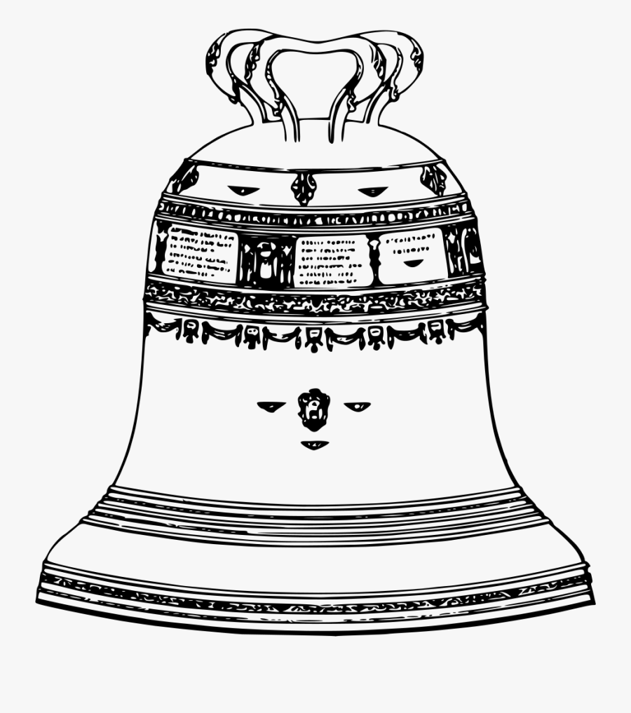 Bell - Black And White Church Bell Clipart, Transparent Clipart