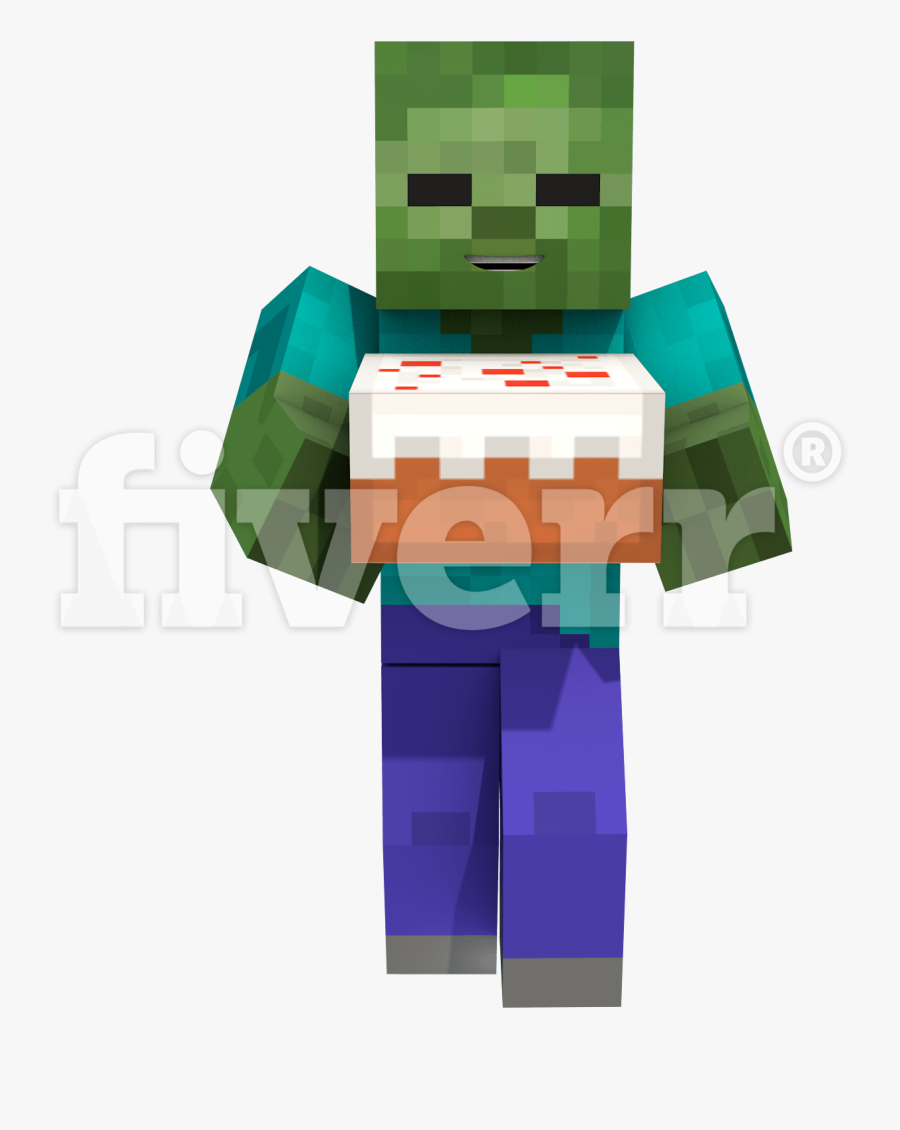 Clip Art Minecraft 3d - Fictional Character, Transparent Clipart