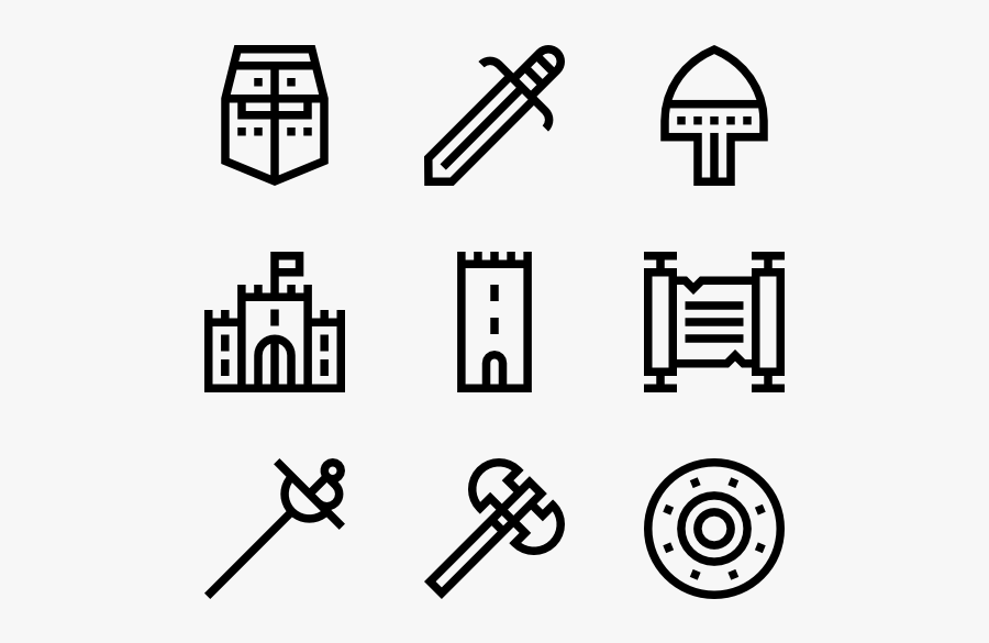 Clip Art Weapons Free Vector - Study Icons Png, Transparent Clipart