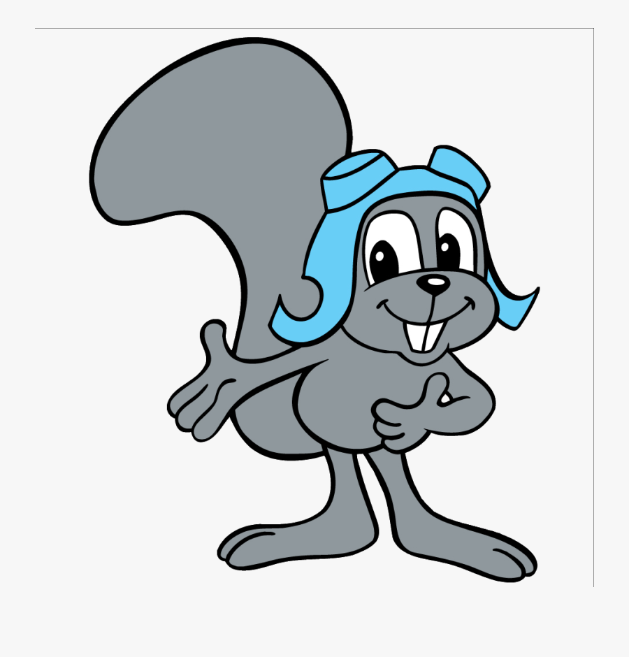 Friday Happy Hour - Rocky And Bullwinkle Squirrel, Transparent Clipart
