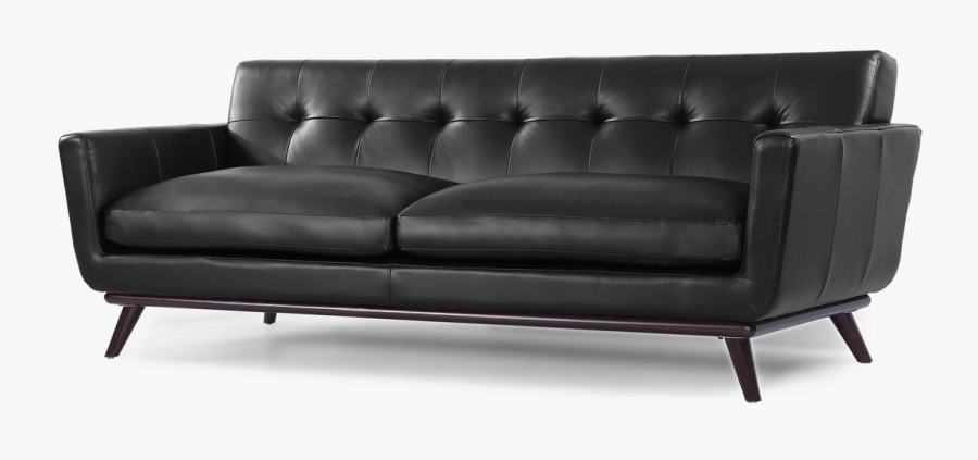 Black Sofa Transparent Images - Studio Couch, Transparent Clipart